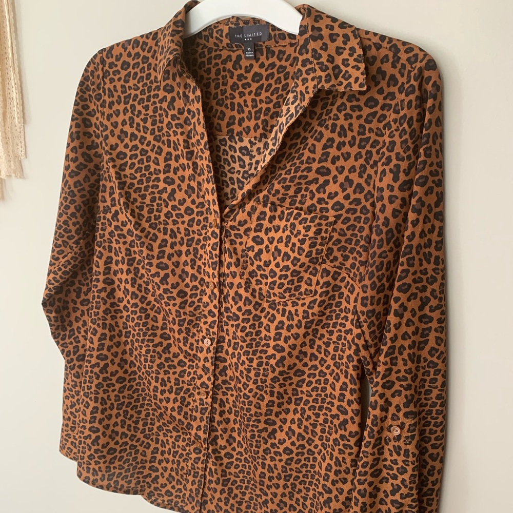 Leopard print blouse from The Limited
